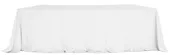 Velvet tablecloth LARGO for 1 SERPENTINE table section — white #101