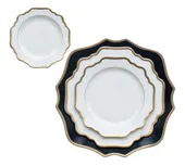 Plates ALLEN black and white - set of 4