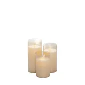 Gold led candles ODA, set of 3