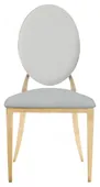 Gold DUPONT velvet chair, grey #436