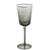 Smoke EVANS glass with gold rim