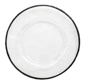 DAMRAU black rim charger plate