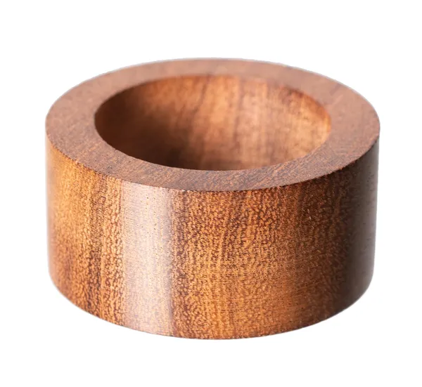 GRIS red wooden napkin ring — elegant reddish finish for warm, classic table designs.