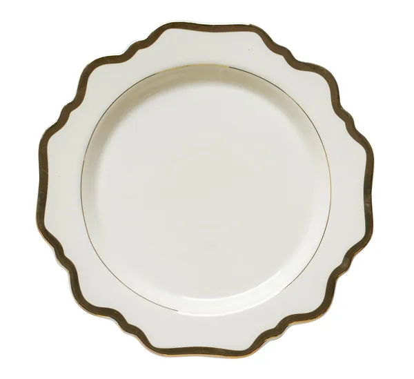 White ALLEN dining plate