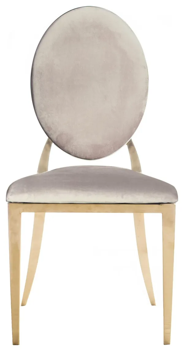 Gold DUPONT velvet chair, beige #103