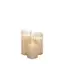 Gold led candles ODA, set of 3